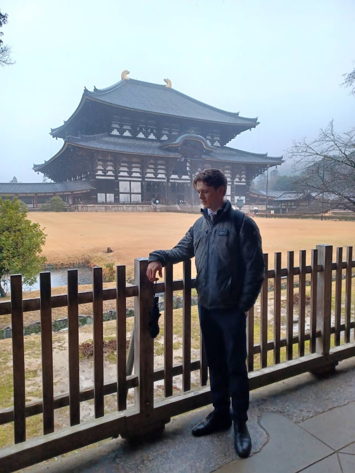 The developer at Todai-ji temple in Nara, Japan